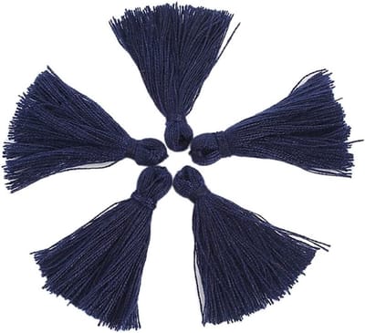 Set van 200 Kleine Kwastjes van 3 cm, Handgemaakte Katoenen Kwastjes voor DIY Projecten, Kleurige Kwastjes voor Tassen, Sieraden en Kettingen maken