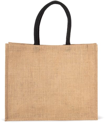 Kimood Jute Strandtas KI0219 - NATURAL / BLACK - One size