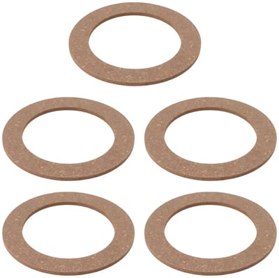 Dailygoods- Olievuldop 2 inch - 5 stuks - Rubber/Kurk Afdichting - Compatibel met TRIUMPH 350/500/650 - Eenvoudig te Installeren - Voorkomt Brandstoflekkage - Tankdop