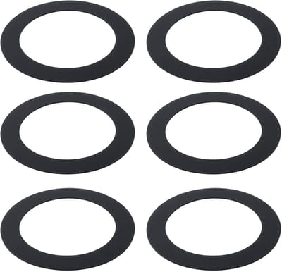 Dailygoods- Skimmer Pakking 6 Stuks - Rubber - 89x64x1mm - Compatibel met Hayward/Olympic/Waterpik/Hydrotools - Eenvoudig te installeren - Hoge betrouwbaarheid - Pakkingen