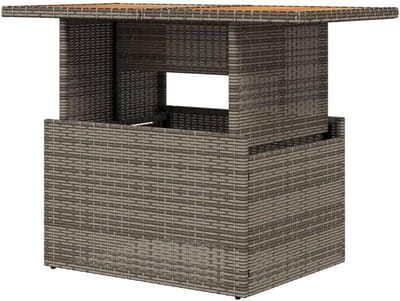 Tuintafel - Balkontafel - Buiten Zitten - Verstelbaar Tafelblad - 100 x 55 cm - Grijs