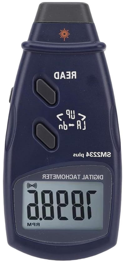 Digitale Toerenteller - RPM Meter - Motoren Meten - Dubbele Meetmodus - 99999 RPM - Zwart