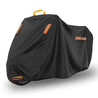 Gloovon® - Fietshoes Universeel voor alle Fietsen - Waterdicht Ultra Sterk Oxford - Fiets Hoes voor 1/2 Fietsen - Inclusief opbergzak - UV-bestendig - 200x95x110cm - Zwart