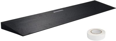 NordHaus Drempelhulp - Rolstoelhelling - Rubber Oprijplaat - Snijbaar Design - 90 x 20 x 3 cm Zwart