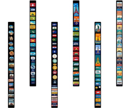 Anwicar Rechthoekige Magneet Bord 6 Kunst - Magnetisch memobord Magnetisch prikbord Zwart 50x6 cm