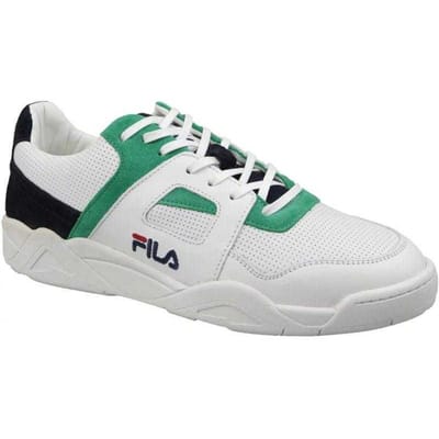 Fila Heren Cedar Leren Lage Sportschoenen (Wit)