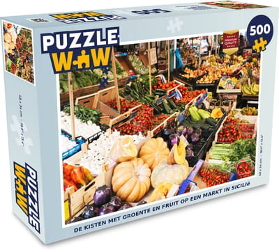 Puzzel Fruit - Fruitkist - Markt - Legpuzzel - Puzzel 500 stukjes