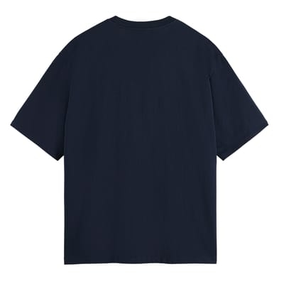 Scotch & Soda Core - 3 Crosses Loose Fit Pocket T-shirt Night Size: L | Basic T-Shirts Outlet | Heren | Blauw