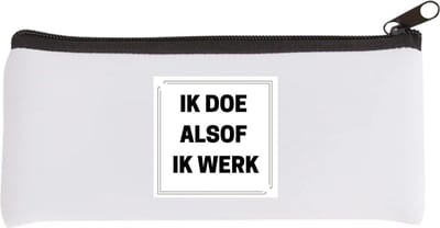 Akyol - ik doe alsof ik werk Etui - Collega - collega - grappige tekst - 20 bij 9 cm