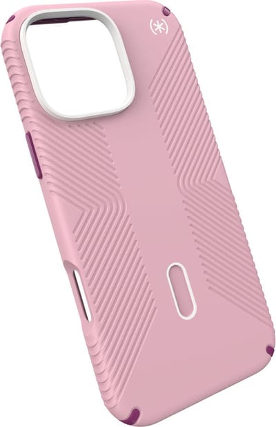 Speck hoesje geschikt voor Apple iPhone 16 Pro Max - Ultieme Bescherming en Grip - Luxe Soft-touch Afwerking - Valbescherming gecertificeerd tot 4 meter - Microban Antibacterieel - Presidio2 Grip lijn - Roze