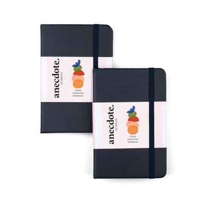 Set van 2 Premium Kwaliteit Notitieboekjes - Compact Gelinieerd Pocket Journal voor Notities en Dagboek