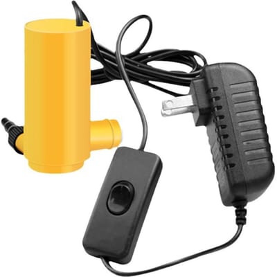 DC 12V Mini Waterpomp Voor Huishoudelijke Visvijver Onderdompelbare Pomp met Drie Versnellingen Waterinlaat geel