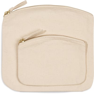 Kimood Tasje met ritssluiting KI0742 - Natural - M