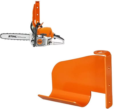 Oranje Kettingzaag Montage Organizer voor Garageopslag