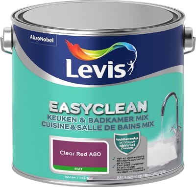 Levis - Easyclean Keuken & Badkamer Mix - Clear Red A80 - Mengverf - 2,5 L