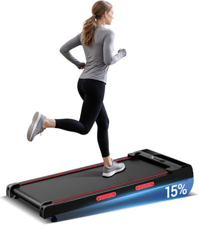 Loopband Thuis - Fitnessband Wandelen - Cardio Training - 15% Helling - 10 km/u - Zwart
