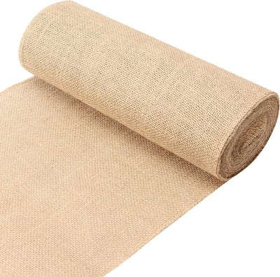 30CM x 10M Jute Stof Rol voor Tafeldecoratie, Feest, Ambachten - Natuurlijke Hessian Burlap Doek in Bruin