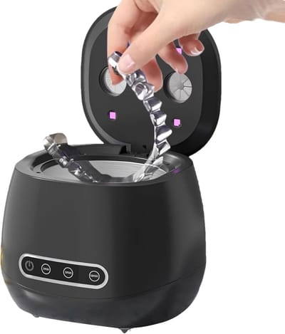 VHV - Ultrasoon reiniger - Beugel reiniger - Retainer cleaner - UV reinigingsapparaat 52 kHz - Voor kunstgebit sieraden en mondbeugel