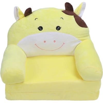 Canapé enfant pliable dessin animé enfants 2 en 1 canapé dépliable canapé enfant dossier fauteuil lit beige