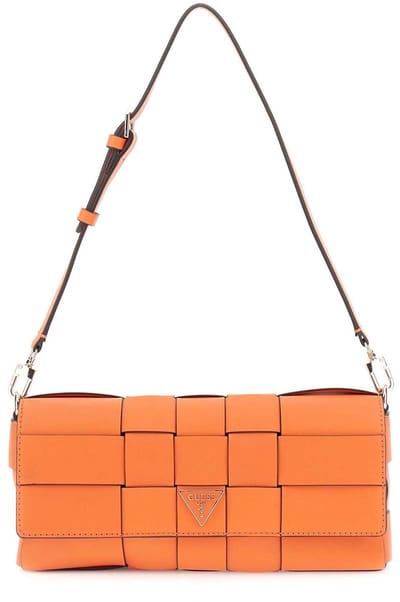 GUESS Schoudertas Maylee Flap Shoulder Bag Orange Oranje
