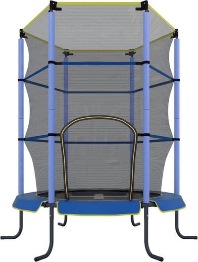 Ronde Tuin Trampoline met Veiligheidsnet - Ø 140/183/244/305/366/420 cm - Voor Kinderen, Weerbestendig