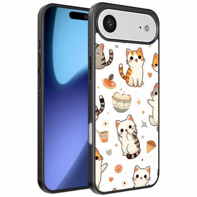 Geschikt voor iPhone Air Telefoonhoesje met katten opdruk - TPU backcover case cat design - Smartphonica geschikt voor iPhone 17 Air