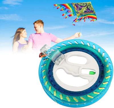 Vliegerhaspel met 260 meter lijn - Vliegertouw - Kite Snoer Haspel - Flying Winder Tool - Vliegertouw op Haspel - Handvat Vliegerlijn - Vliegerdraad - Lichtgewicht - 19cm - Voor Vliegerliefhebbers - Buiten spelen - Opwindrol - Vlieger accessoire