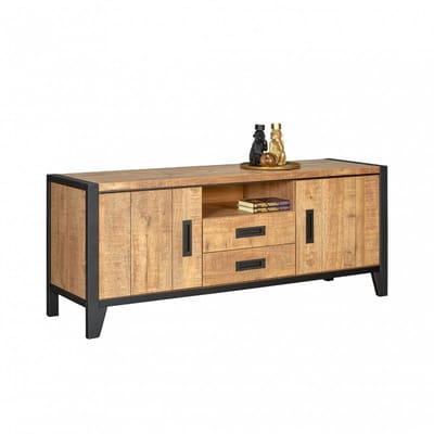 TV-Meubel Tilburg - MDF - Bruin - 161x65x45 cm (BxHxD)