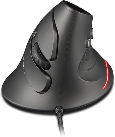 Ergonomische Verticale Muis met Polssteun en Instelbare DPI, Bedrade Gaming Muis voor Laptop en PC