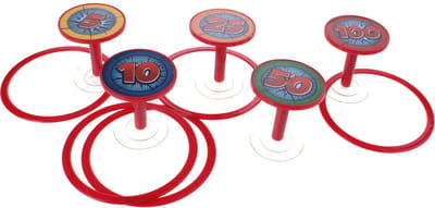 Toi-toys Ringwerpspel 5-delig Rood