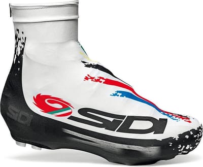 Sidi Copriscarpe Chrono Iride (35) - Fietsoverschoenen - Wit/Zwart/Rood - Maat XL = 44/47
