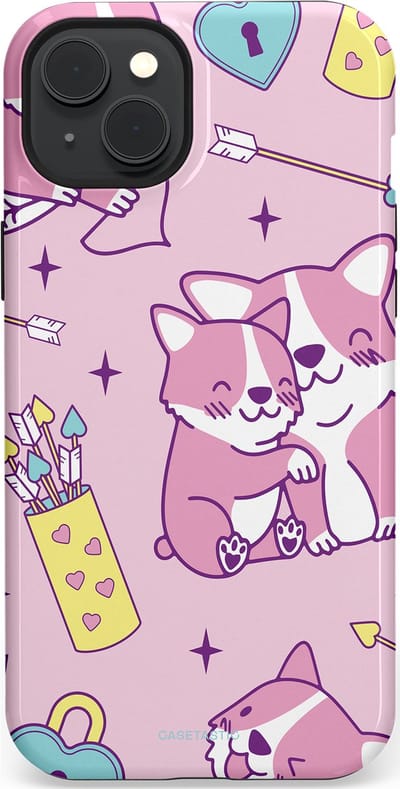 Casetastic Hoesje Geschikt voor Apple iPhone 15 Plus Magsafe - Stijlvolle Beschermende Duo-layer Case - Cupi Cori