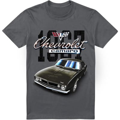 Chevrolet Unisex Volwassen Camaro Classic T-shirt M houtskool