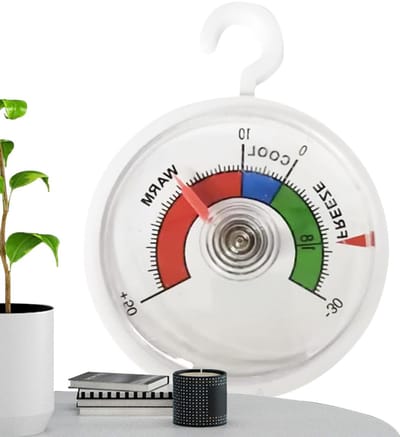 Temperatuurmeter Buitenshuis - Klimaatmonitor - Accuraat Meten - Weersbestendige Constructie - 9 x 7 x 2 cm - Wit