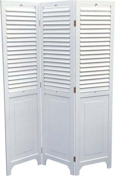 Lavandoux - Shutter Kamerscherm - 3 Panelen - Wit - H180 x L135 cm