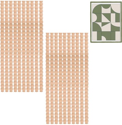 Houten lijsten, doe-het-zelf ongelakte beukenhouten sierlijst met halve houten kralen, design voor thuis, muur, kast, plank, raam en deur, 40 cm x 18 mm