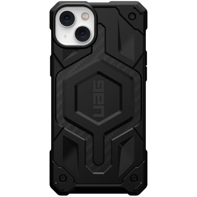 Urban Armor Gear Monarch Pro iPhone 14 Plus Hoesje Geschikt voor Draadloos Opladen met Magnetische Ring Carbon