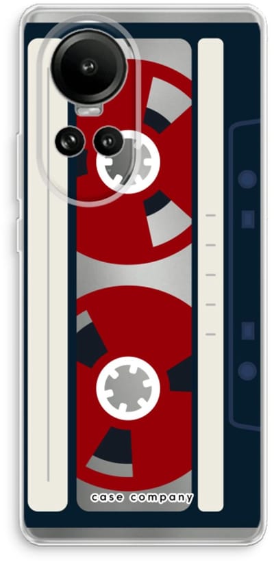 Case Company® - Hoesje geschikt voor Oppo Reno 10 hoesje - Here's your tape - Soft Cover Telefoonhoesje - Bescherming aan alle Kanten en Schermrand