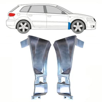 Reparatiepaneel voorspatbord voor Audi A3 8P 2003-2012 / Links + Rechts / Set