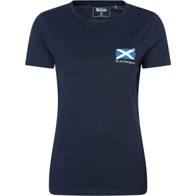 Mountain Warehouse Dames West Highland Way T-Shirt (Marineblauw)