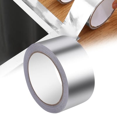 Dailygoods- Aluminium Tape Hittebestendig - 20m x 5cm - Waterdicht - Zelfklevend - Vlamvertragend - Geschikt voor Binnen/Buiten - Metaalband