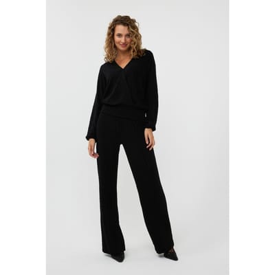 EsQualo Trousers Jacquard Sj Black Maat: XS | Pantalons Outlet | Dames | Zwart