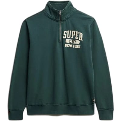 Superdry - Vintage Athletic trui met halve rits - Heren - Truien