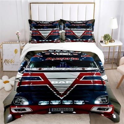 DAF Truck Casal Beddengoed Se Dekbedovertrekset met kussensloop Huistextiel Twin Full Queen King Kindercadeau 175X220cm-3pcs