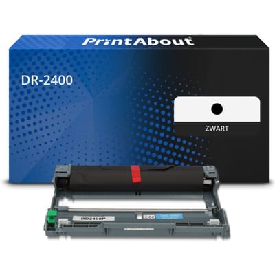 PrintAbout huismerk Drum DR-2400 Zwart Geschikt voor Brother