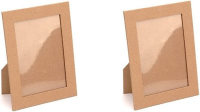 Fotolijstje - 2x - Fotolijstje - zelf beschilderen - versieren - DIY - 16,5 x 12 cm