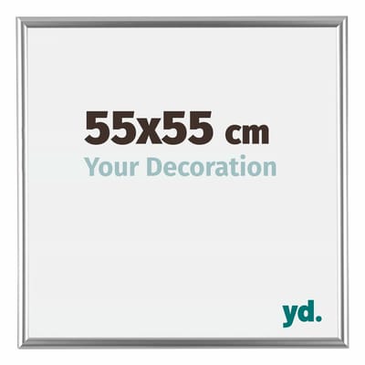 Your Decoration - Fotolijst 55x55 cm - Kunststof - Zilver - Bordeaux