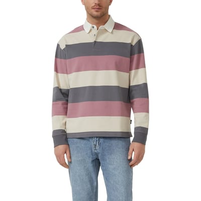 s.Oliver Poloshirts Pink Maat: S | Poloshirts Outlet | Heren | Grijs