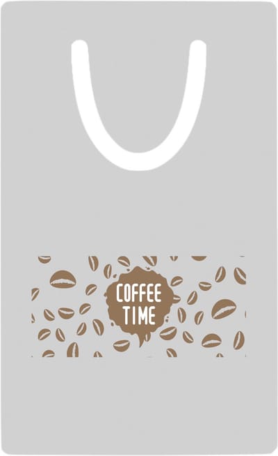 Hacebo® - coffee time metalen boekenlegger - Koffie - koffie drinkers/liefhebbers - koffiebonen - verjaardagscadeau - cadeau - kado - geschenk - verjaardag - collega's Bladwijzer boekenleggers - 7.6 cm x 5cm