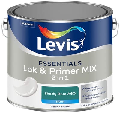 Levis - Essentials Lak & Primer Mix - Shady Blue A60 - Mengverf - 2,5 L